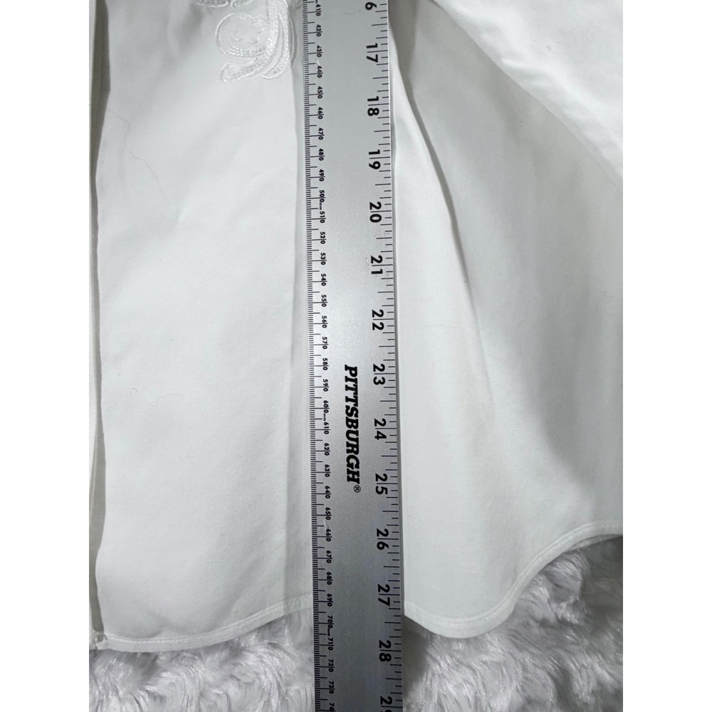 Coldwater Creek Womens Size 2X White Embroidered 100% Cotton Button Down Shirt - Picture 5 of 9